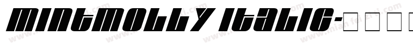 Mintmolly Italic字体转换